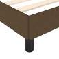 vidaXL Giroletto senza Materasso Marrone Scuro 180x200 cm Tessuto vidaXL Giroletto senza Materasso Marrone Scuro 180x200 cm Tessuto