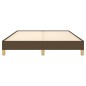 vidaXL Giroletto Marrone Scuro 160x200 cm in Tessuto vidaXL Giroletto Marrone Scuro 160x200 cm in Tessuto