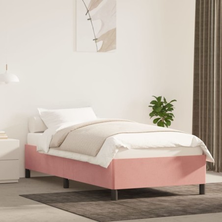 vidaXL Giroletto Rosa 90x190 cm in Velluto