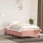 vidaXL Giroletto Rosa 90x190 cm in Velluto vidaXL Giroletto Rosa 90x190 cm in Velluto