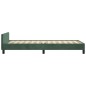 vidaXL Giroletto senza Materasso Verde Scuro 80x200 cm in Velluto vidaXL Giroletto senza Materasso Verde Scuro 80x200 cm in Velluto