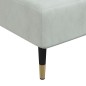 vidaXL Chaise Longue in Velluto Grigio Chiaro vidaXL Chaise Longue in Velluto Grigio Chiaro