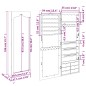vidaXL Armadio Portagioie con Specchio a Muro 37,5x10x106 cm vidaXL Armadio Portagioie con Specchio a Muro 37,5x10x106 cm