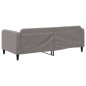 vidaXL Letto da Giorno Tortora 90x200 cm in Tessuto vidaXL Letto da Giorno Tortora 90x200 cm in Tessuto