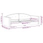 vidaXL Letto da Giorno Grigio Chiaro 80x200 cm in Velluto vidaXL Letto da Giorno Grigio Chiaro 80x200 cm in Velluto