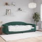 vidaXL Letto da Giorno Verde Scuro 90x200 cm in Velluto vidaXL Letto da Giorno Verde Scuro 90x200 cm in Velluto