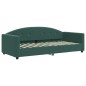 vidaXL Letto da Giorno Verde Scuro 90x200 cm in Velluto vidaXL Letto da Giorno Verde Scuro 90x200 cm in Velluto