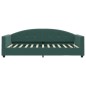 vidaXL Letto da Giorno Verde Scuro 90x200 cm in Velluto vidaXL Letto da Giorno Verde Scuro 90x200 cm in Velluto
