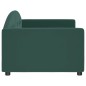vidaXL Letto da Giorno Verde Scuro 90x200 cm in Velluto vidaXL Letto da Giorno Verde Scuro 90x200 cm in Velluto