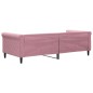 vidaXL Letto da Giorno Rosa 90x200 cm in Velluto vidaXL Letto da Giorno Rosa 90x200 cm in Velluto