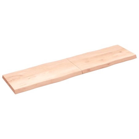 vidaXL Piano per Tavolo 200x50x6 cm in Rovere Non Trattato Bordi Vivi