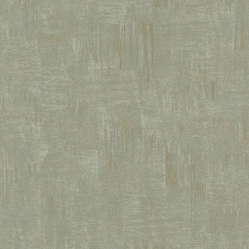 Topchic Carta da Parati Scratched Look Grigio e Verde Metallizzato