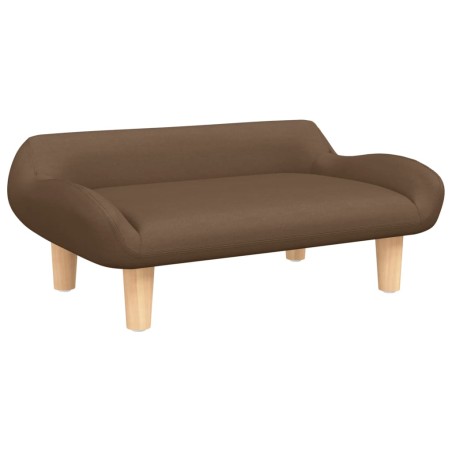 vidaXL Lettino per Cani Marrone 70x40x24 cm in Tessuto