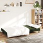 vidaXL Divano Letto a 2 Posti Verde Scuro in Velluto vidaXL Divano Letto a 2 Posti Verde Scuro in Velluto