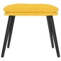 vidaXL Poggiapiedi Giallo Senape 45x29,5x35 cm in Tessuto