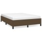 vidaXL Giroletto senza Materasso Marrone Scuro 140x200 cm Tessuto vidaXL Giroletto senza Materasso Marrone Scuro 140x200 cm Tessuto