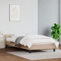 vidaXL Giroletto con Testiera Cappuccino 100x200 cm in Similpelle vidaXL Giroletto con Testiera Cappuccino 100x200 cm in Similpelle