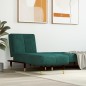 vidaXL Chaise Longue in Velluto Verde Scuro vidaXL Chaise Longue in Velluto Verde Scuro