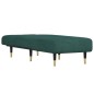vidaXL Chaise Longue in Velluto Verde Scuro vidaXL Chaise Longue in Velluto Verde Scuro