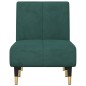 vidaXL Chaise Longue in Velluto Verde Scuro vidaXL Chaise Longue in Velluto Verde Scuro