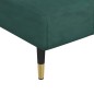 vidaXL Chaise Longue in Velluto Verde Scuro vidaXL Chaise Longue in Velluto Verde Scuro