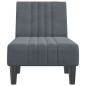 vidaXL Chaise Longue in Velluto Grigio Scuro vidaXL Chaise Longue in Velluto Grigio Scuro