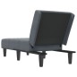 vidaXL Chaise Longue in Velluto Grigio Scuro vidaXL Chaise Longue in Velluto Grigio Scuro