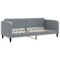 vidaXL Letto da Giorno Grigio Chiaro 80x200 cm in Tessuto vidaXL Letto da Giorno Grigio Chiaro 80x200 cm in Tessuto