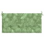 vidaXL Cuscino per Panca a Foglie 100x50x3 cm in Tessuto Oxford