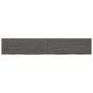 vidaXL Ripiano Muro Grigio Scuro 220x40x4 cm Massello Rovere Trattato vidaXL Ripiano Muro Grigio Scuro 220x40x4 cm Massello Rovere Trattato