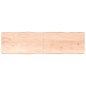 vidaXL Piano per Tavolo 220x60x(2-4) cm Rovere Non Trattato Bordi Vivi vidaXL Piano per Tavolo 220x60x(2-4) cm Rovere Non Trattato Bordi Vivi