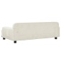 vidaXL Lettino per Cani Crema 90x53x30 cm in Velluto