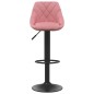 vidaXL Sgabelli da Bar 2 pz Rosa in Velluto vidaXL Sgabelli da Bar 2 pz Rosa in Velluto