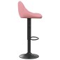 vidaXL Sgabelli da Bar 2 pz Rosa in Velluto vidaXL Sgabelli da Bar 2 pz Rosa in Velluto