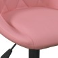 vidaXL Sgabelli da Bar 2 pz Rosa in Velluto vidaXL Sgabelli da Bar 2 pz Rosa in Velluto