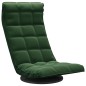 vidaXL Sedia da Pavimento Girevole Verde Scuro in Velluto vidaXL Sedia da Pavimento Girevole Verde Scuro in Velluto