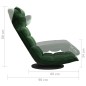 vidaXL Sedia da Pavimento Girevole Verde Scuro in Velluto vidaXL Sedia da Pavimento Girevole Verde Scuro in Velluto