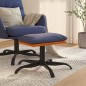 vidaXL Poggiapiedi Blu 60x60x36 cm in Tessuto e Similpelle vidaXL Poggiapiedi Blu 60x60x36 cm in Tessuto e Similpelle