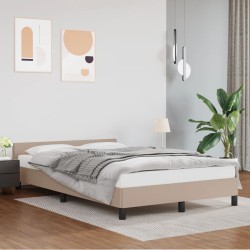 vidaXL Giroletto con Testiera Cappuccino 140x200 cm in Similpelle