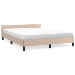 vidaXL Giroletto con Testiera Cappuccino 140x200 cm in Similpelle