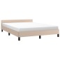 vidaXL Giroletto con Testiera Cappuccino 140x200 cm in Similpelle vidaXL Giroletto con Testiera Cappuccino 140x200 cm in Similpelle