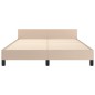 vidaXL Giroletto con Testiera Cappuccino 140x200 cm in Similpelle vidaXL Giroletto con Testiera Cappuccino 140x200 cm in Similpelle