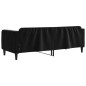 vidaXL Letto da Giorno Nero 80x200 cm in Velluto vidaXL Letto da Giorno Nero 80x200 cm in Velluto