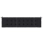 vidaXL Cuscino Panca Giardino Motivo a Quadri Nero 200x50x3 cm Tessuto