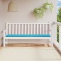 vidaXL Cuscino per Panca da Giardino Turchese 200x50x3 cm in Tessuto vidaXL Cuscino per Panca da Giardino Turchese 200x50x3 cm in Tessuto