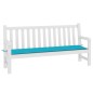 vidaXL Cuscino per Panca da Giardino Turchese 200x50x3 cm in Tessuto vidaXL Cuscino per Panca da Giardino Turchese 200x50x3 cm in Tessuto