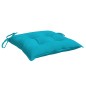 vidaXL Cuscini per Sedia 4 pz Turchese 50x50x7 cm Tessuto Oxford