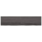 vidaXL Ripiano Muro Grigio Scuro 220x50x6 cm Massello Rovere Trattato