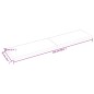 vidaXL Ripiano Muro Grigio Scuro 220x50x6 cm Massello Rovere Trattato