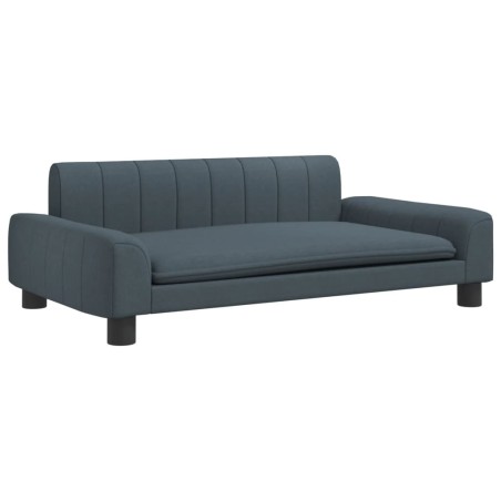 vidaXL Lettino per Cani Grigio Scuro 90x53x30 cm in Tessuto